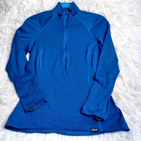 Patagonia Women's Capilene Thermal Weight Zip-Neck Blue Size XS - Picture 1 of 9